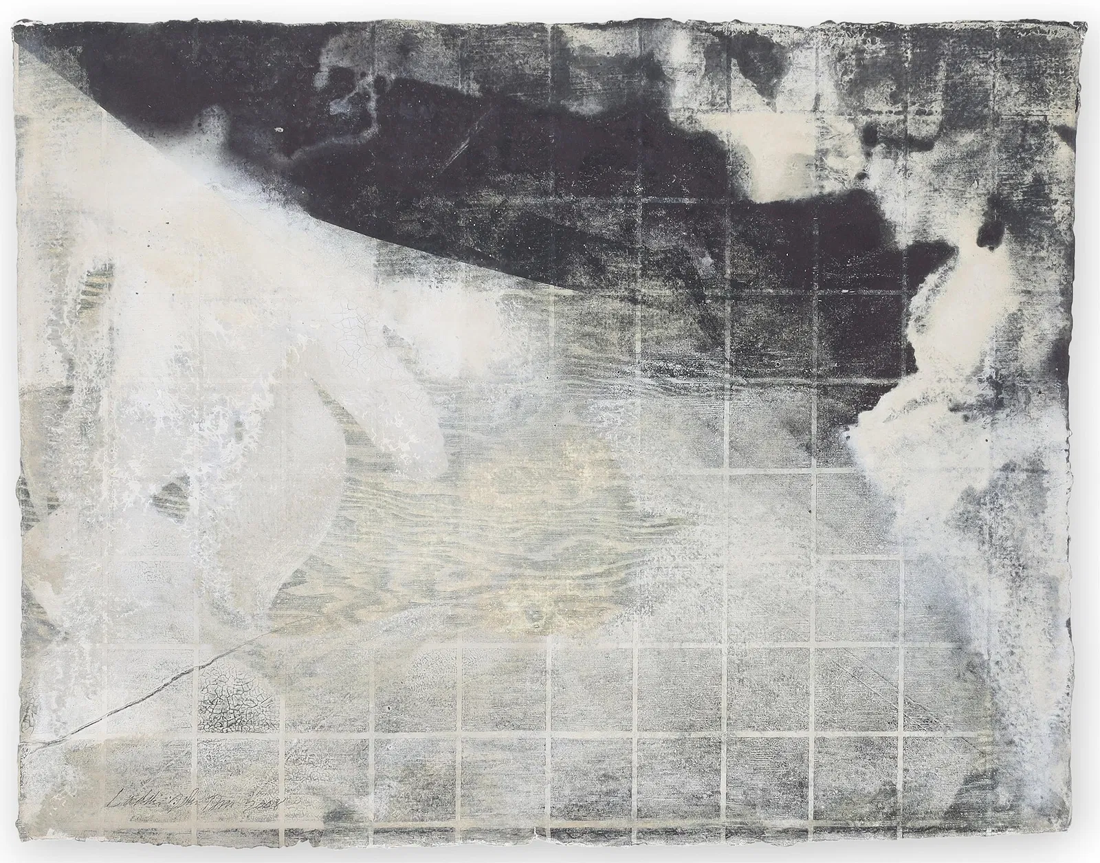 Laddie John Dill – Untitled, 2008. Pigmented Cement and Acrylic on Handmade Paper