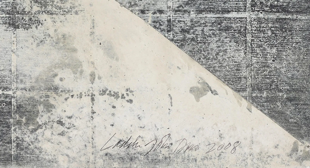 Laddie John Dill – Untitled, 2008. Pigmented Cement and Acrylic on Handmade Paper