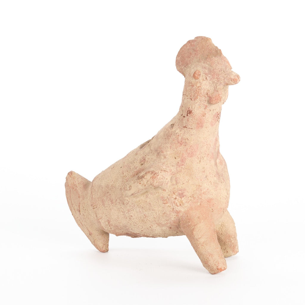 Ancient Egyptian Terracotta Rooster Votive Figure – Ptolemaic to Greco-Roman Period, circa 300 BCE – 300 CE – Ex-Museum