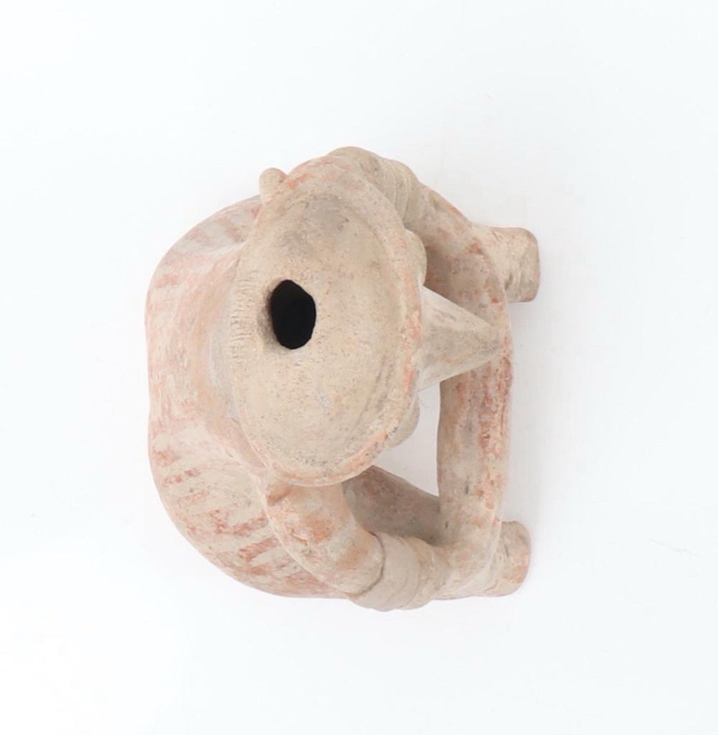 Pre-Columbian Nayarit Chinesco Seated Male Figure – West Mexico, circa 100 BCE – 250 CE