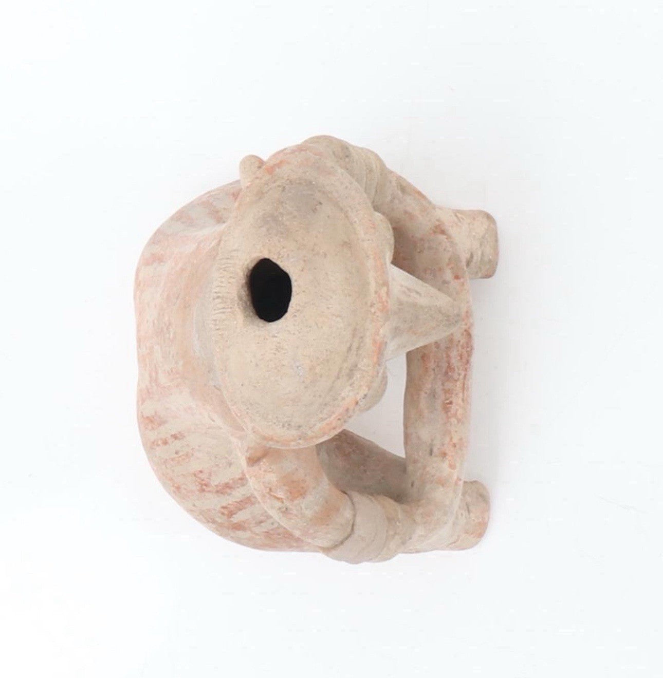 Pre-Columbian Nayarit Chinesco Seated Male Figure – West Mexico, circa 100 BCE – 250 CE