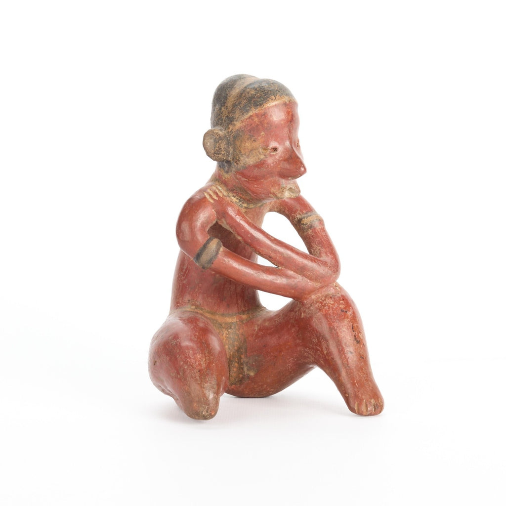 Pre-Columbian Nayarit Chinesco Seated Female Figure – West Mexico, circa 200 BCE – 500 CE
