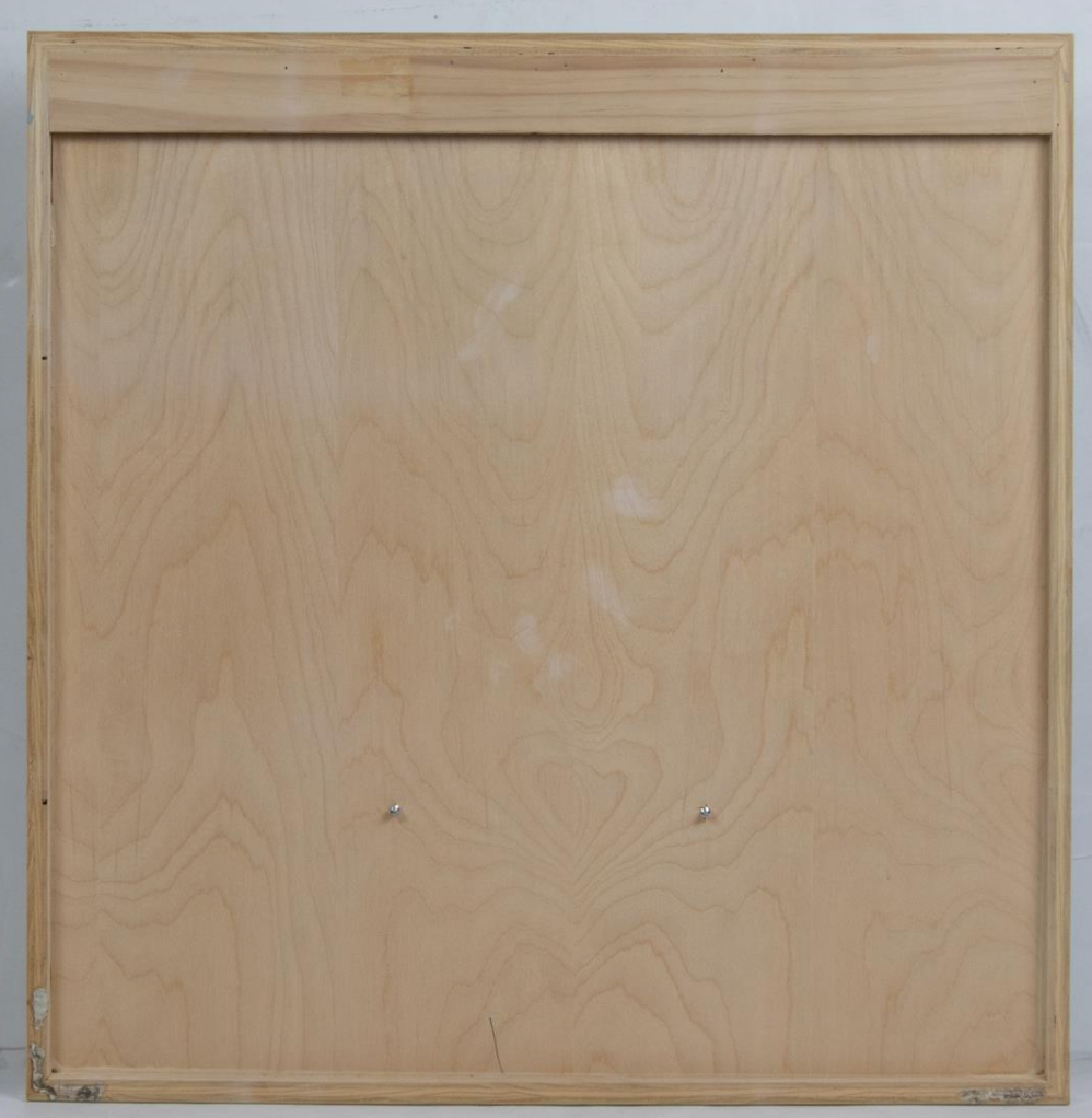 Guy Dill – Untitled, 1997. Stainless Steel Wall Sculpture on Wood