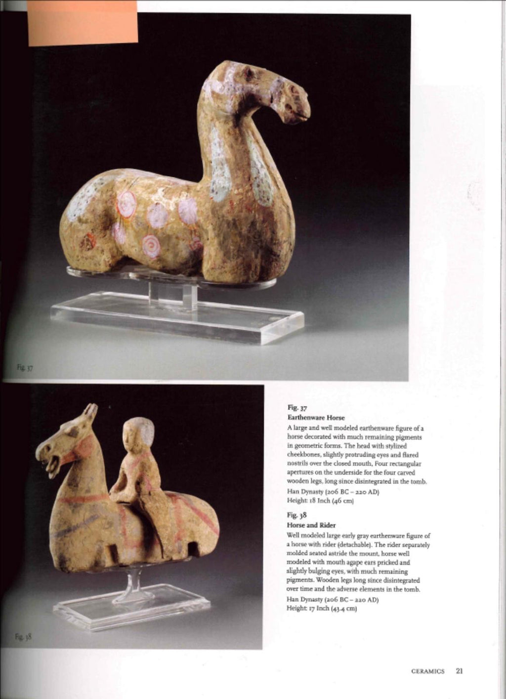 Ancient Han Dynasty Painted Grey Pottery Recumbent Horse – China, 206 BCE – 220 CE
