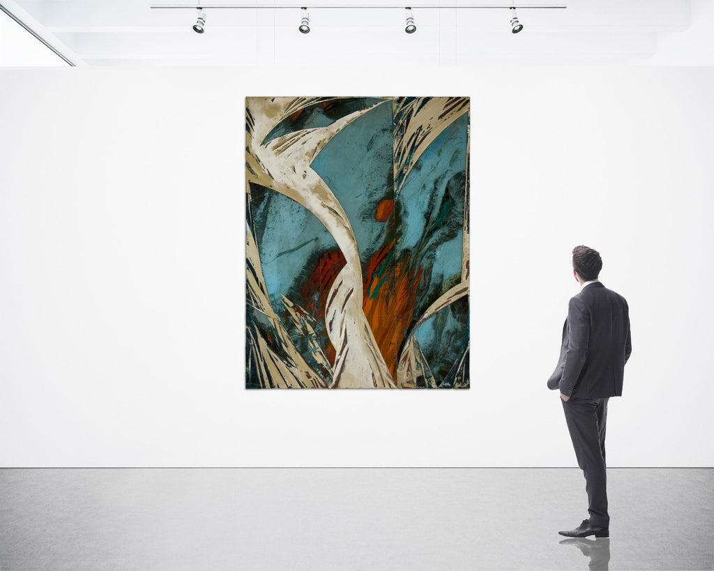 Huge Abstract Laddie John Dill Wall Panel - 72 in