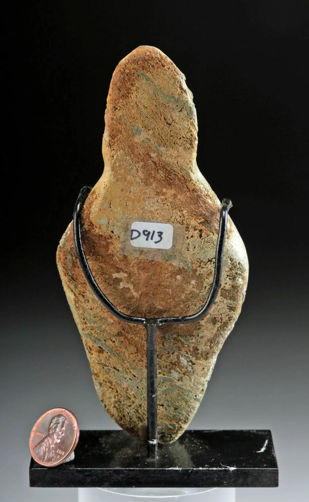 Mezcala Greenstone Amorphous Anthropomorphic Figure – Guerrero, Mexico, Circa 600–200 BCE