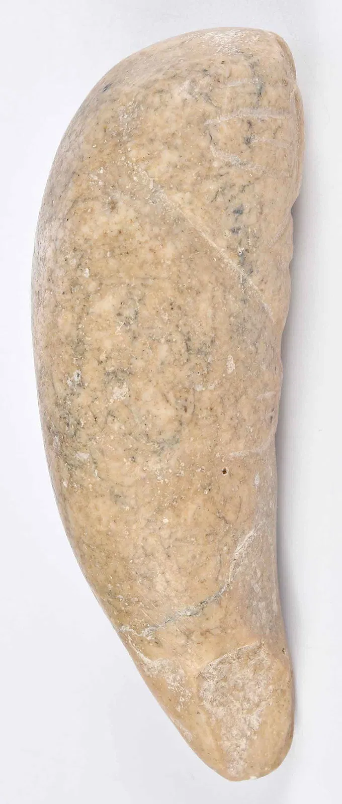 Mezcala Carved Stone Fetish Figure with Bearded Face – Pre-Columbian Mesoamerica, Circa 700–200 BCE