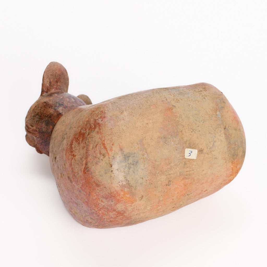 Pre-Columbian Vicús Pottery Feline Whistling Vessel – Peru, ca. 100–500 CE
