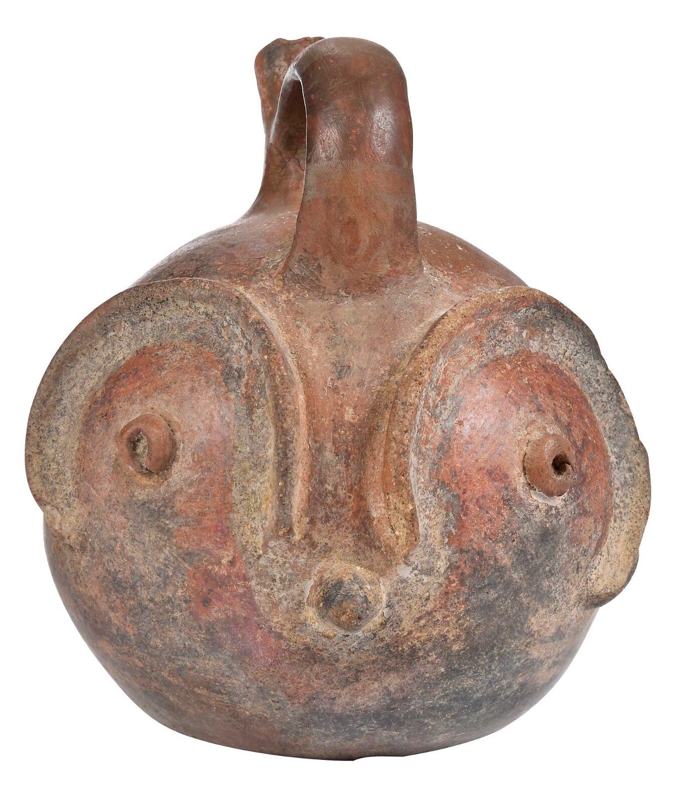 Ancient Pre-Columbian Vicús Ceramic Owl Jar – Peru, ca. 100–500 CE