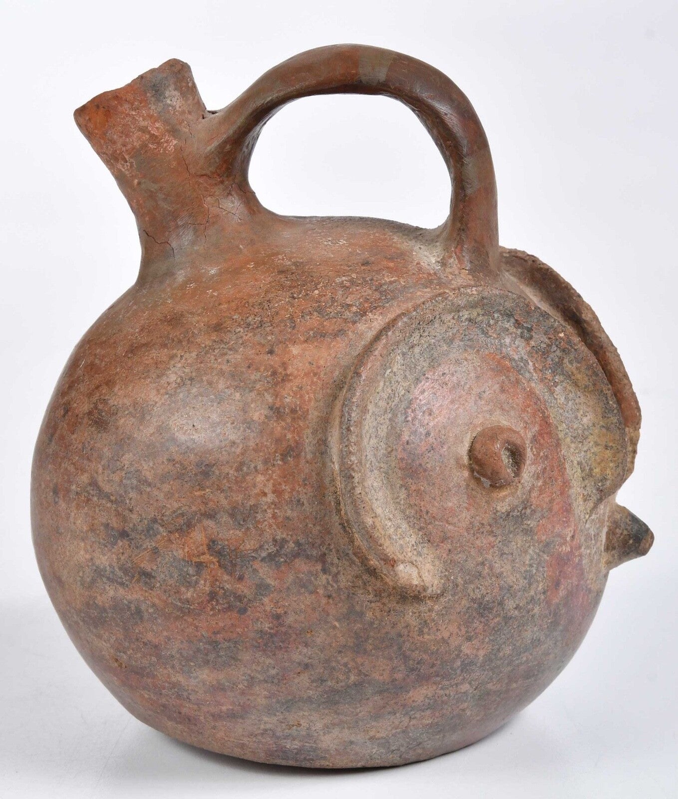 Ancient Pre-Columbian Vicús Ceramic Owl Jar – Peru, ca. 100–500 CE