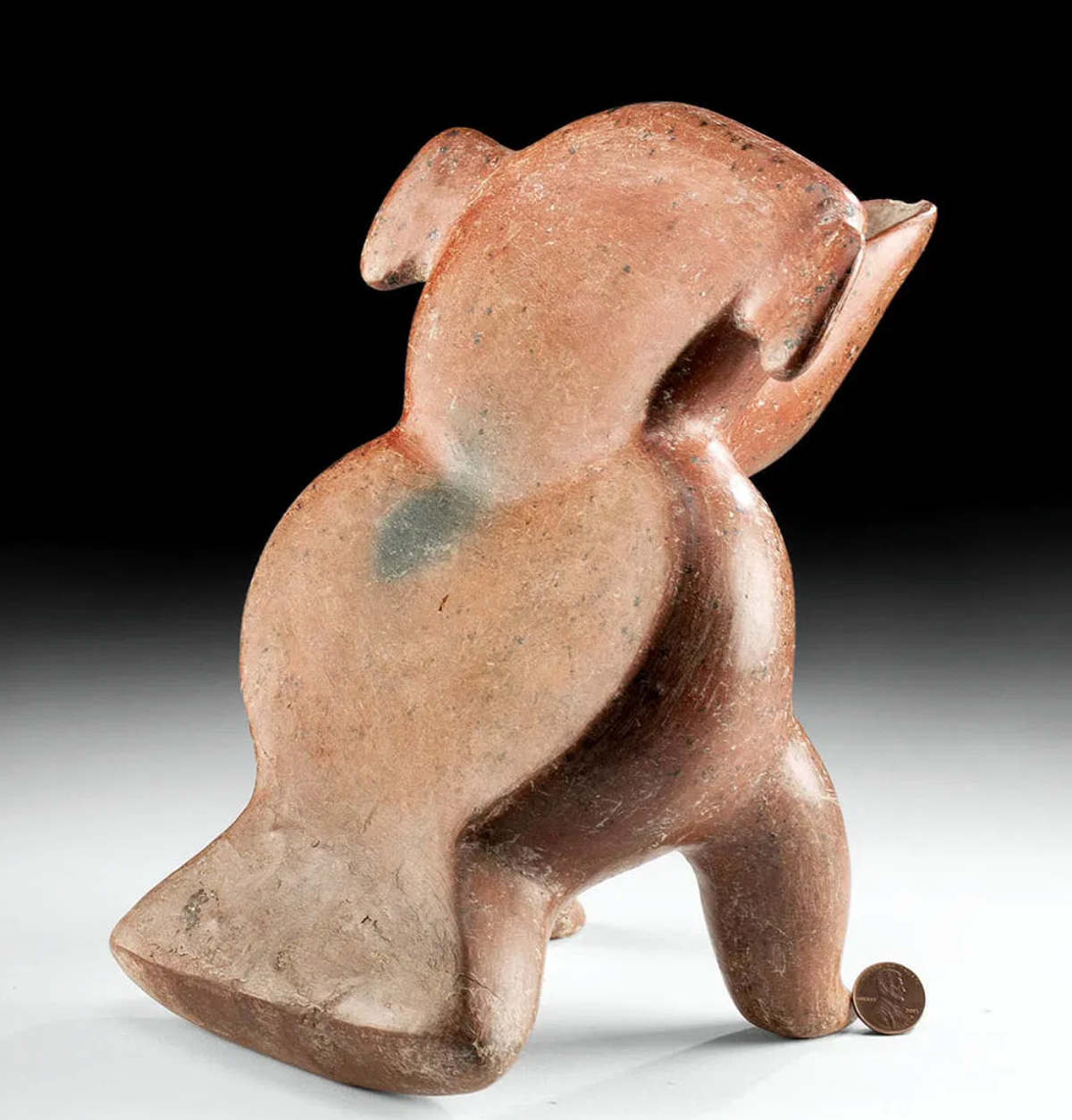 Colima Reclinatario Headrest – Abstract Effigy Vessel, West Mexico, Circa 300 BCE–300 CE