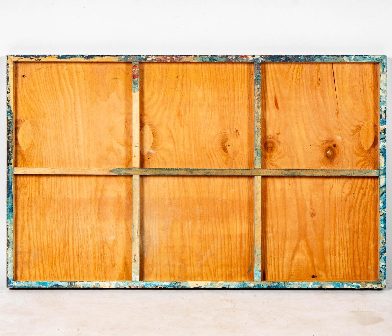 Laddie John Dill – Untitled. Concrete, Glass, Pigments, and Wood Panel