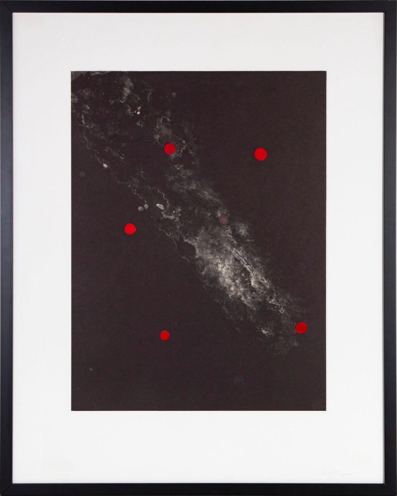 Ed Moses – Red Dots, 1997. Signed & Numbered Color Etching, Edition 16/18