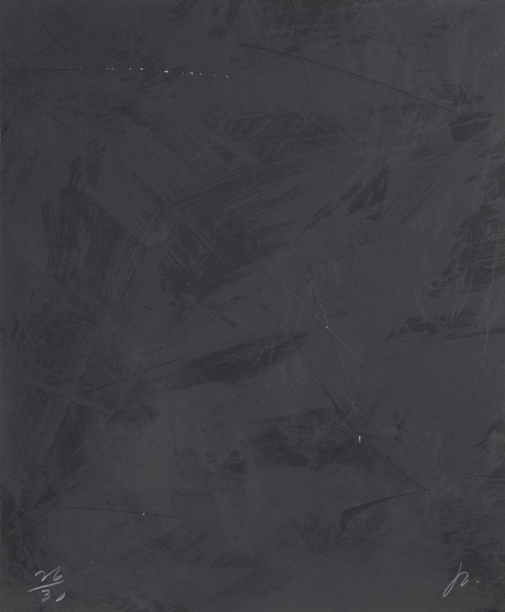 Joe Goode – Rainy Season 78 No. 3, 1978. Signed & Numbered Cirrus Editions Lithograph with Razor Blade Manipulation, Ed. 26/30