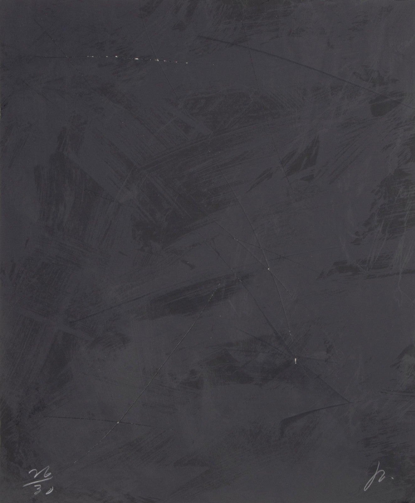 Joe Goode – Rainy Season 78 No. 3, 1978. Signed & Numbered Cirrus Editions Lithograph with Razor Blade Manipulation, Ed. 26/30