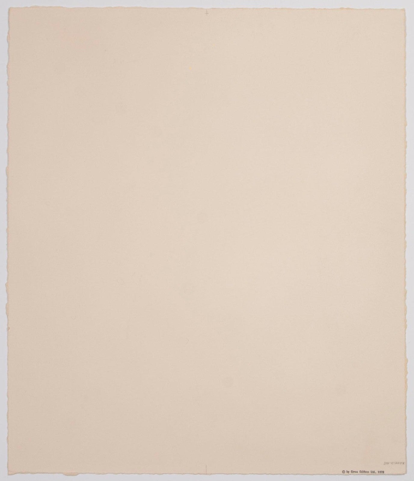 Joe Goode – Rainy Season 78 No. 3, 1978. Signed & Numbered Cirrus Editions Lithograph with Razor Blade Manipulation, Ed. 26/30