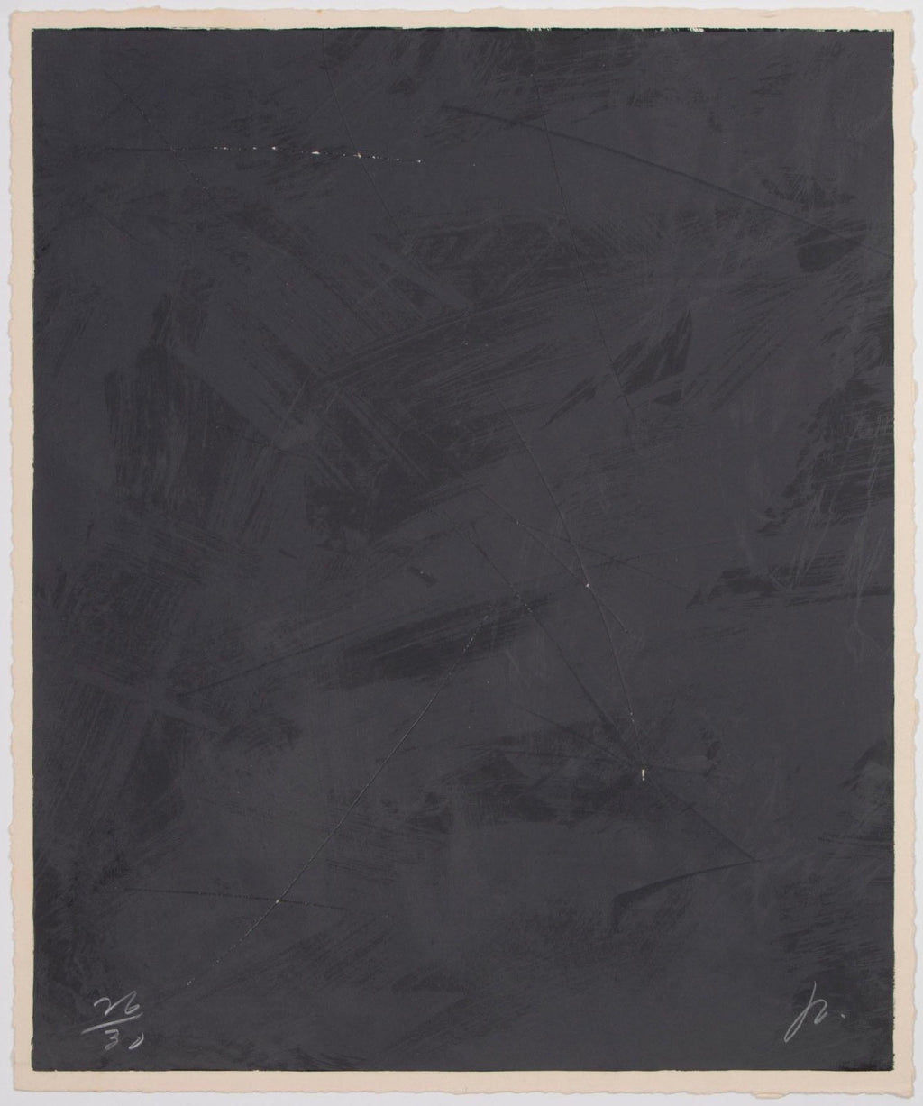 Joe Goode – Rainy Season 78 No. 3, 1978. Signed & Numbered Cirrus Editions Lithograph with Razor Blade Manipulation, Ed. 26/30