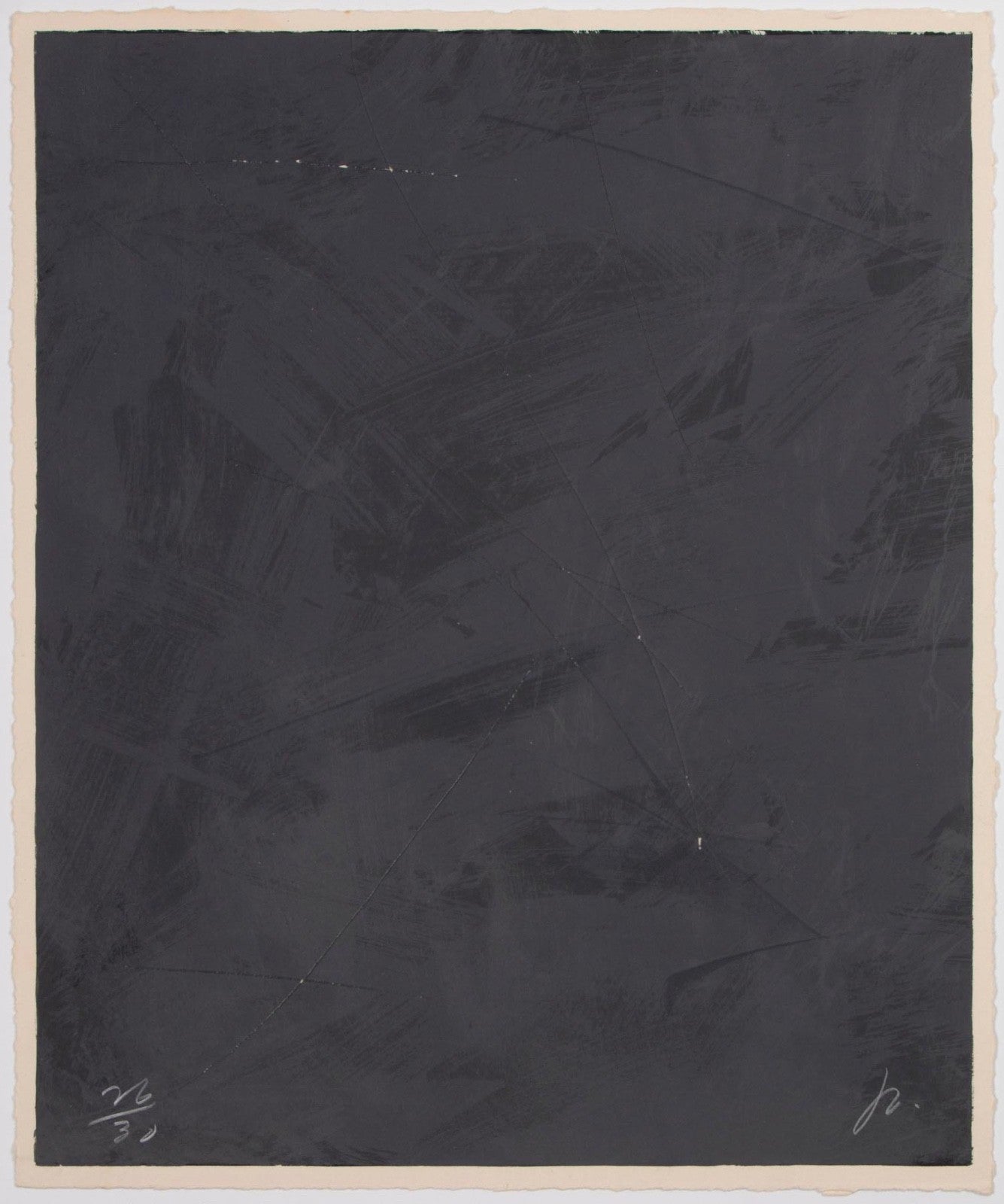 Joe Goode – Rainy Season 78 No. 3, 1978. Signed & Numbered Cirrus Editions Lithograph with Razor Blade Manipulation, Ed. 26/30