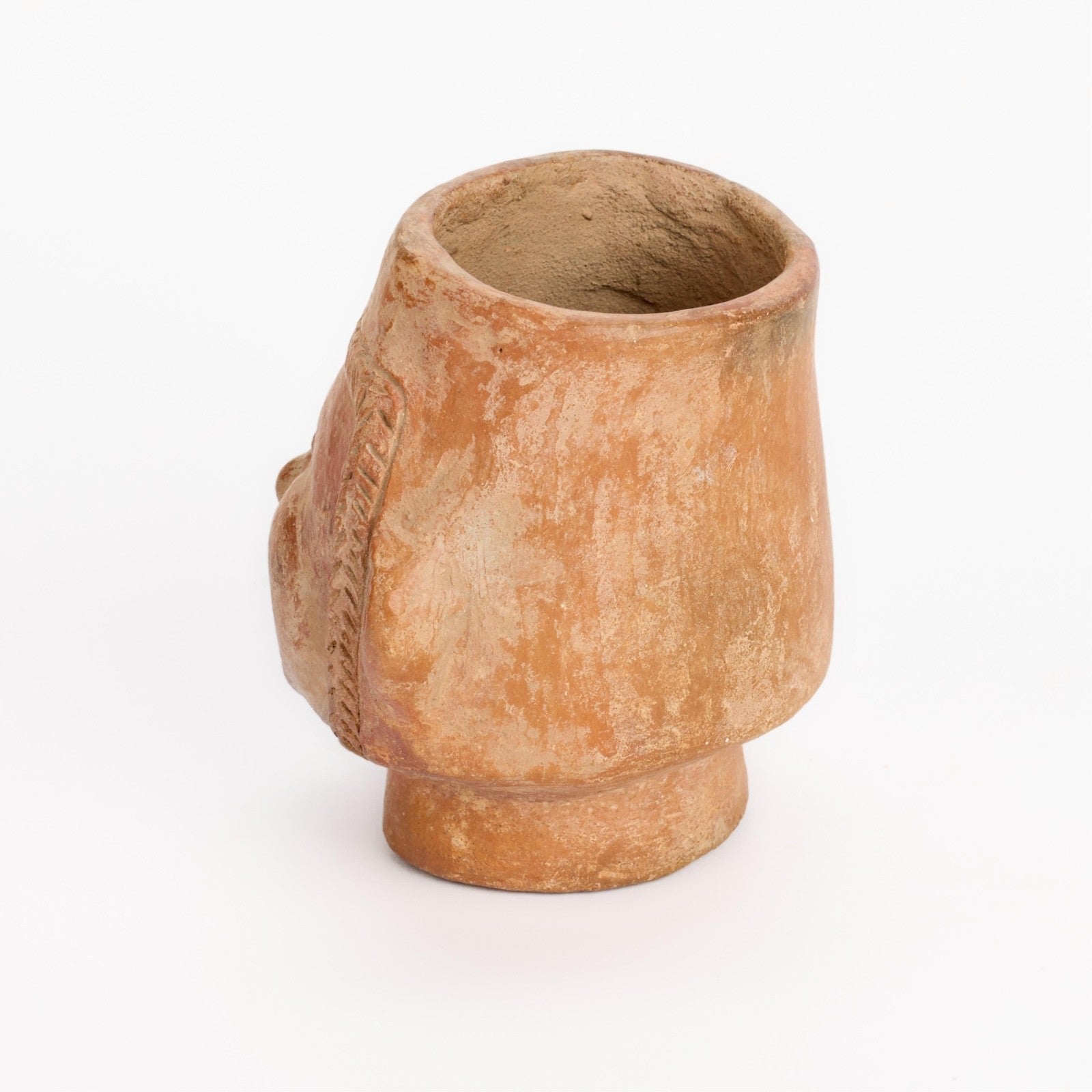 Moche Portrait Cup Vessel – Terracotta, North Coast Peru, Circa 400–800 CE