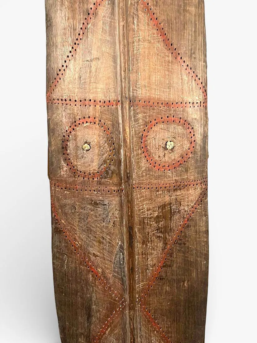 Papua New Guinea Mendi War Shield – Southern Highlands Tribal Shield – 51 in