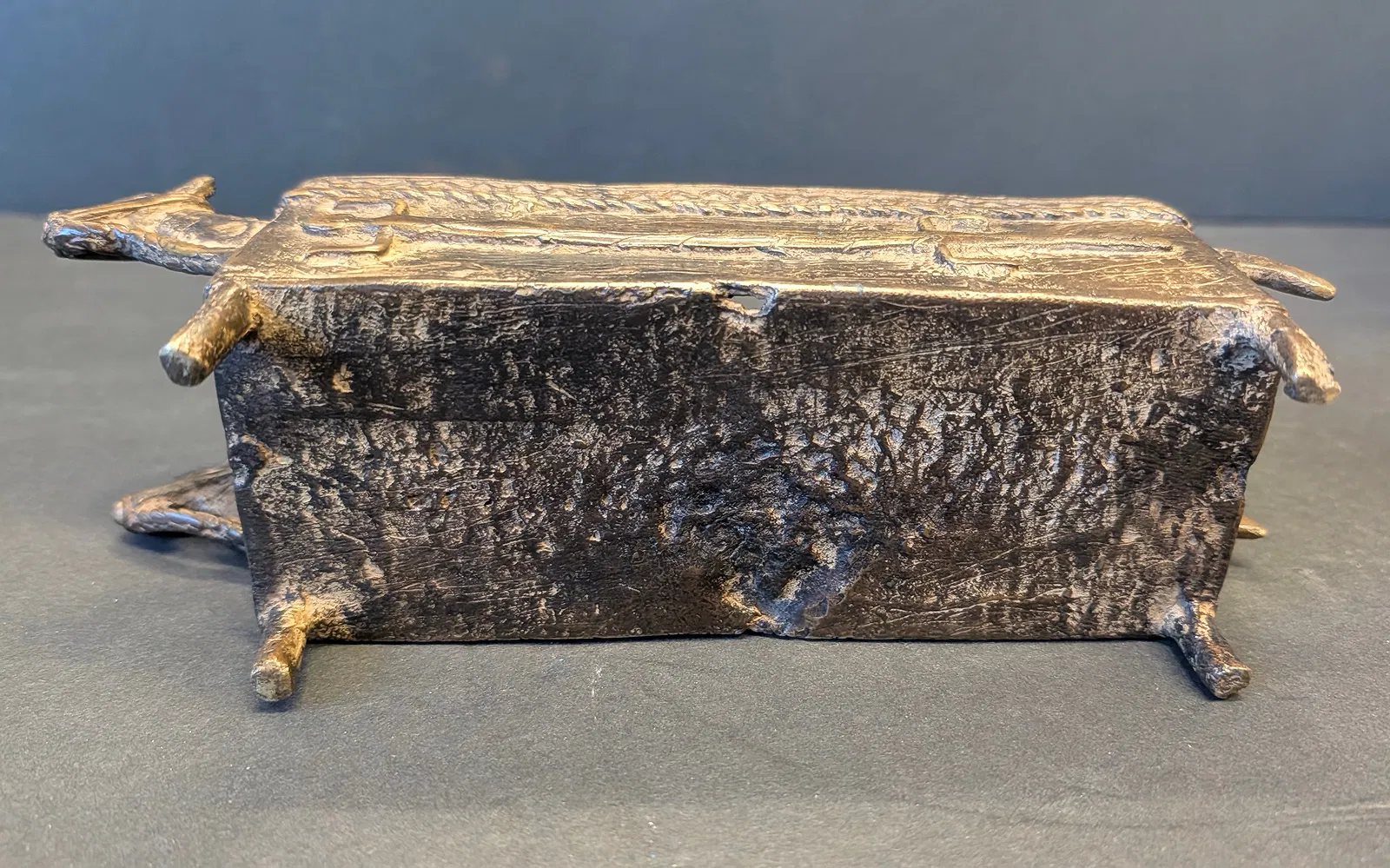 Dogon Lost-Wax Bronze Aduno Koro Box – Ancestor Figures – 19th Century or Earlier