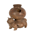 Pre-Columbian Colima Pottery Dog Vessel – Protoclassic Period, circa 100 BCE – 250 CE