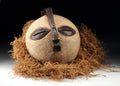 Congolese Ritual Wood & Raffia Kifwebe Mask – Luba / Songye, DRC – Early-Mid 20th Century