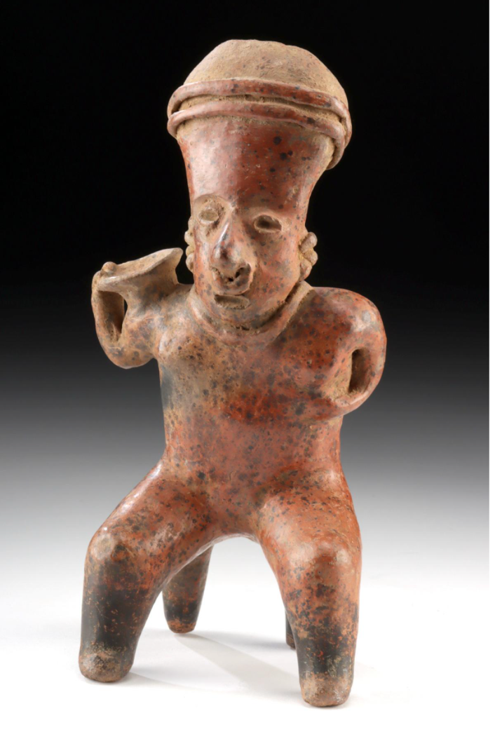Seated Figure with Bowl – West Mexico, circa 300 BCE – 300 CE