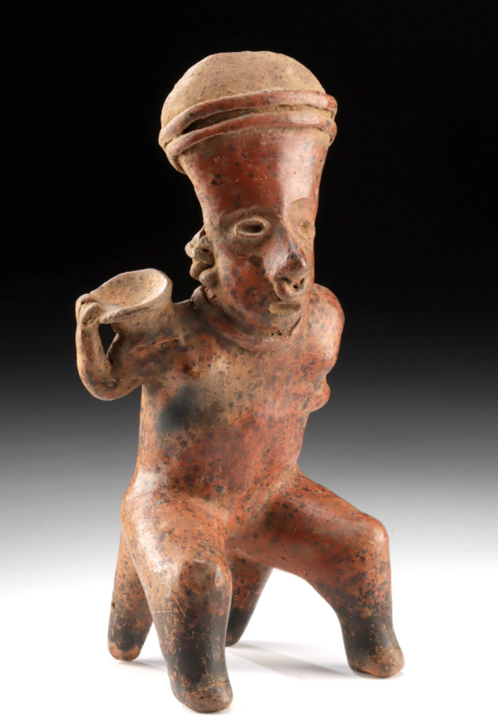 Seated Figure with Bowl – West Mexico, circa 300 BCE – 300 CE