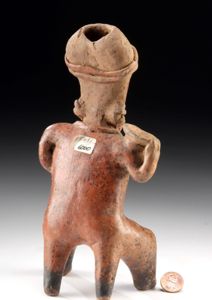 Seated Figure with Bowl – West Mexico, circa 300 BCE – 300 CE