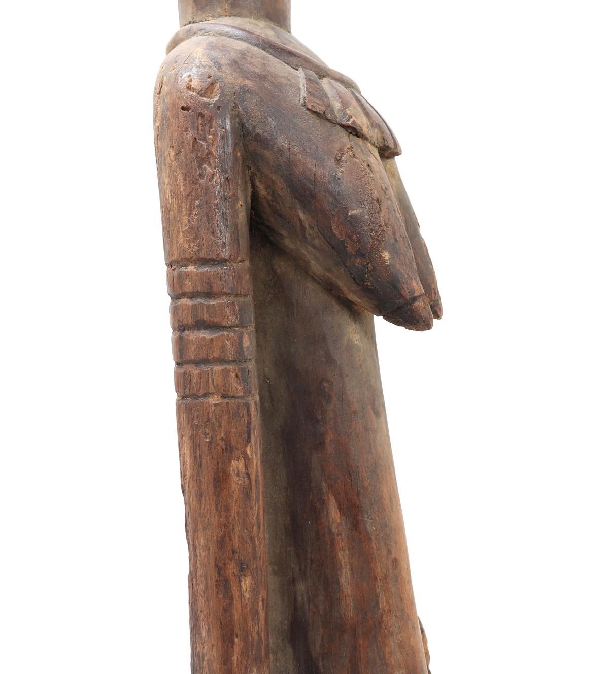Large 52" Dogon Mother and Child Sculpture – Mali, West Africa – 20th Century