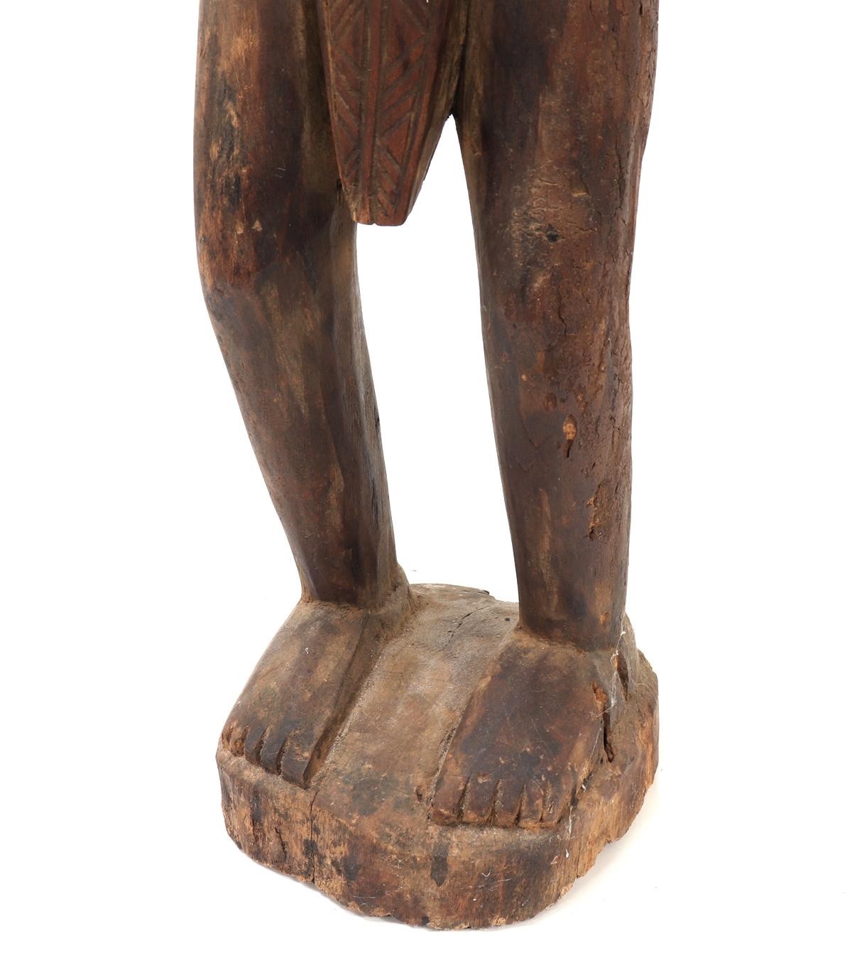 Large 52" Dogon Mother and Child Sculpture – Mali, West Africa – 20th Century