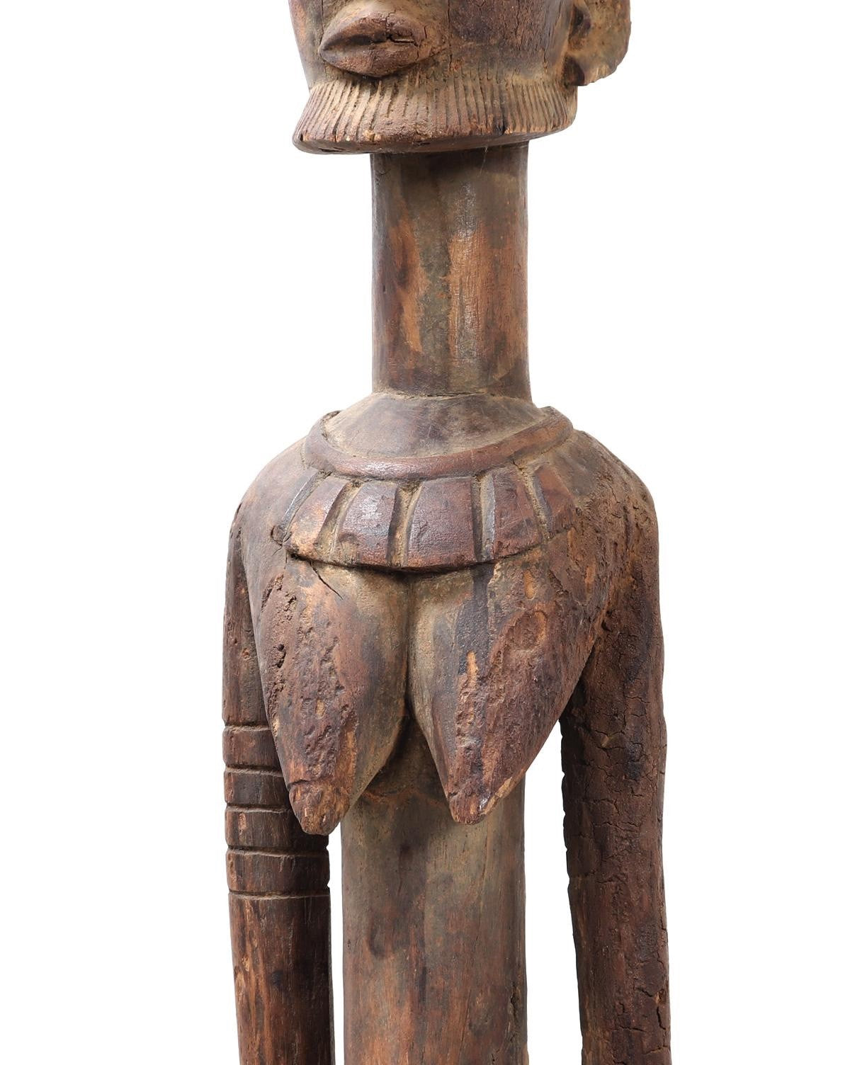Large 52" Dogon Mother and Child Sculpture – Mali, West Africa – 20th Century