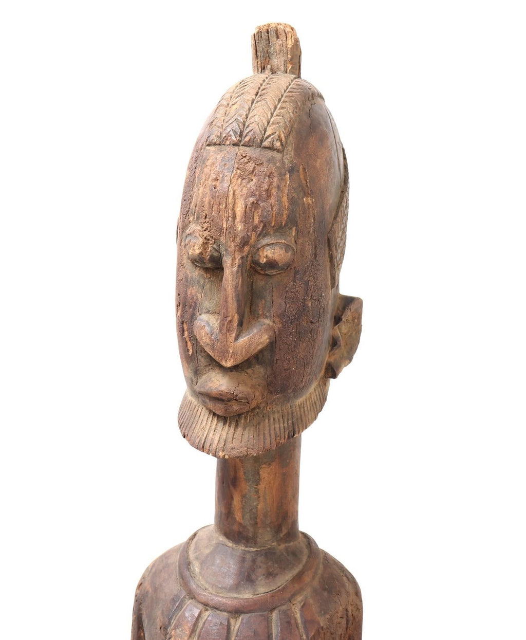 Large 52" Dogon Mother and Child Sculpture – Mali, West Africa – 20th Century