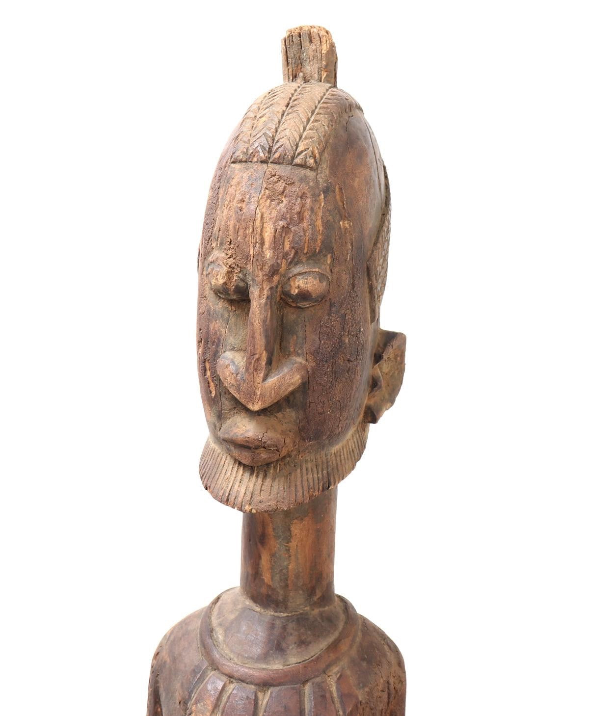 Large 52" Dogon Mother and Child Sculpture – Mali, West Africa – 20th Century
