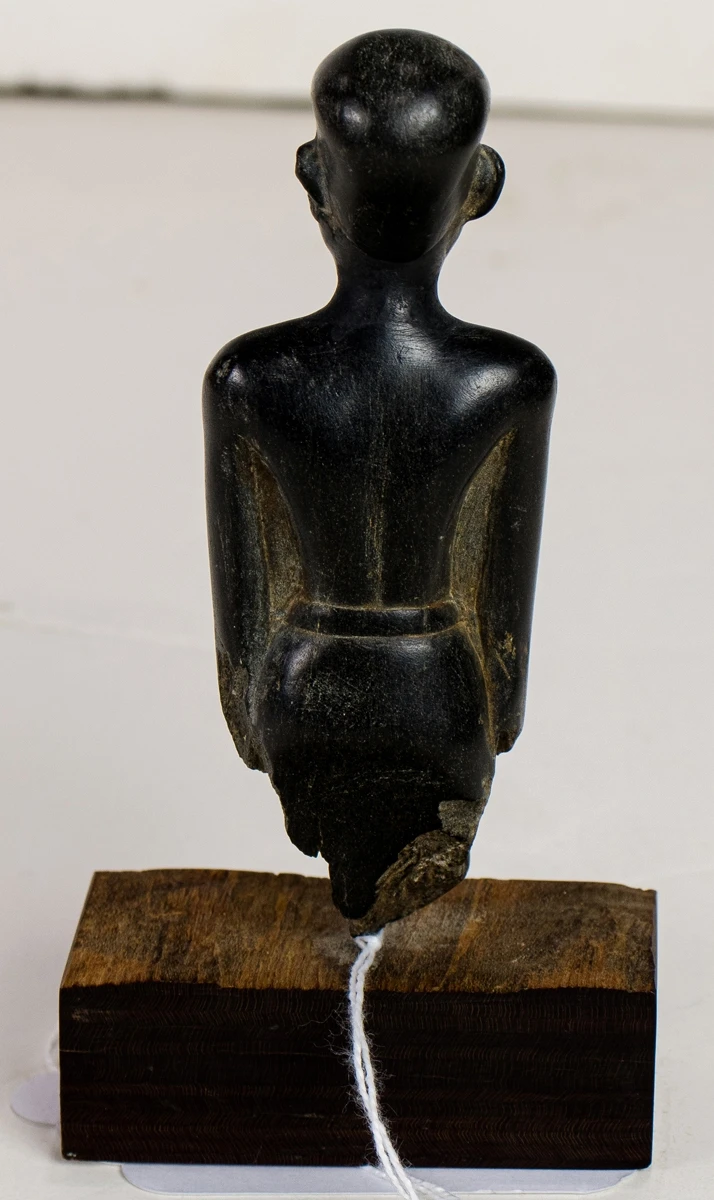Ancient Egyptian Carved Basalt Pharaoh Figure – circa 1200 BCE, New Kingdom