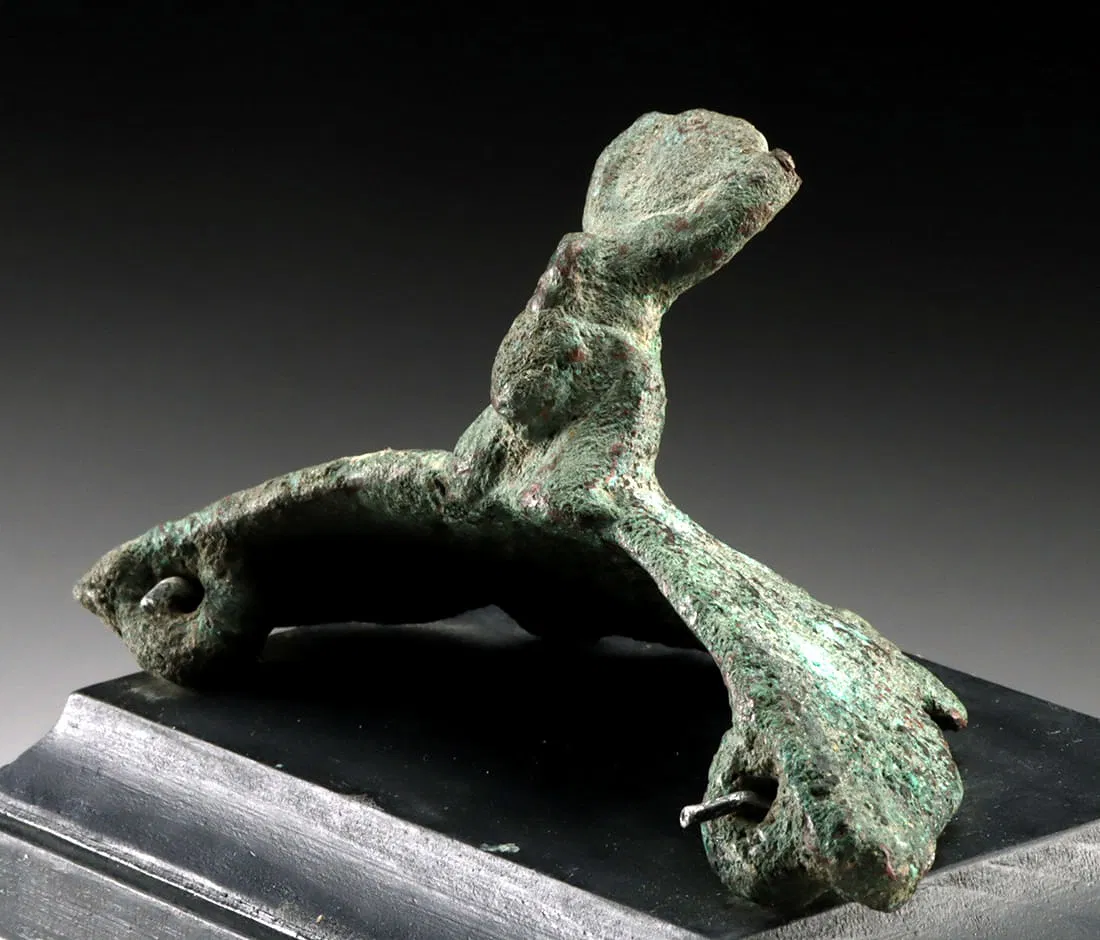 Ancient Egyptian Bronze Isis Furniture Attachment – Late Dynastic Period, 26th–31st Dynasty, circa 664–332 BCE