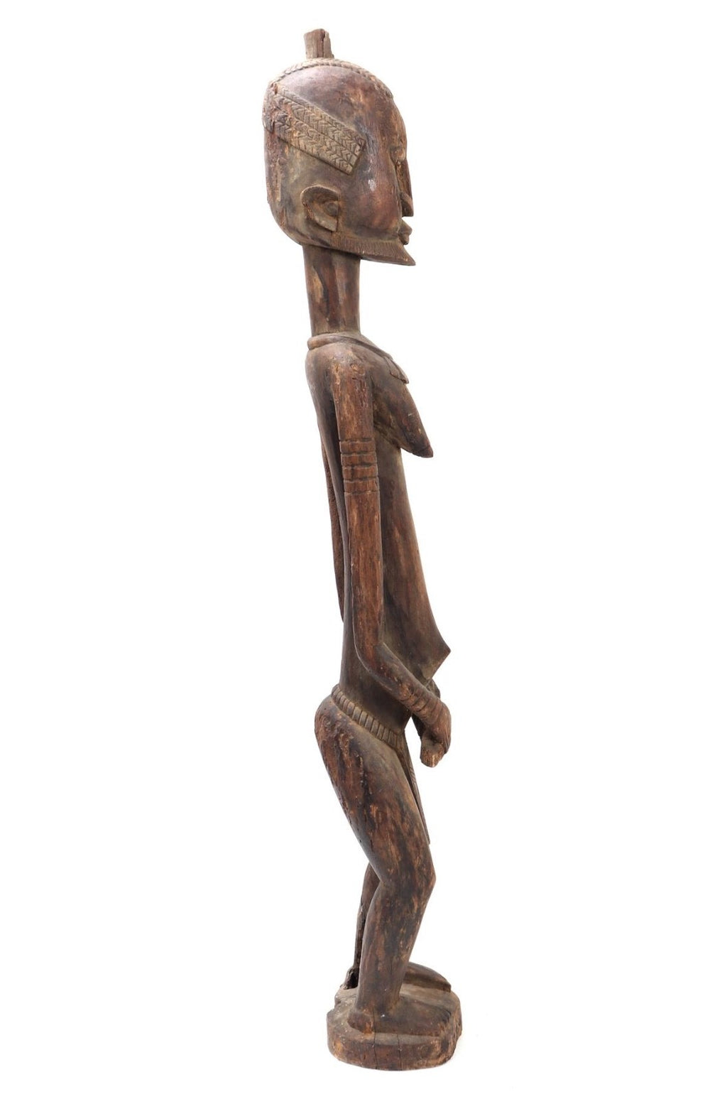 Large 52" Dogon Mother and Child Sculpture – Mali, West Africa – 20th Century