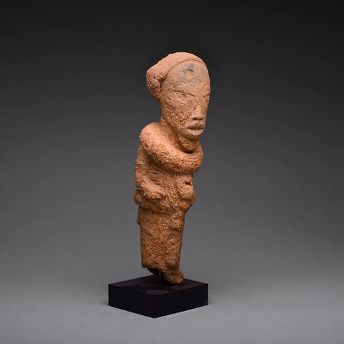 Ancient Nok Terracotta Standing Chieftain Figure – Nigeria, circa 500 BCE – 200 CE