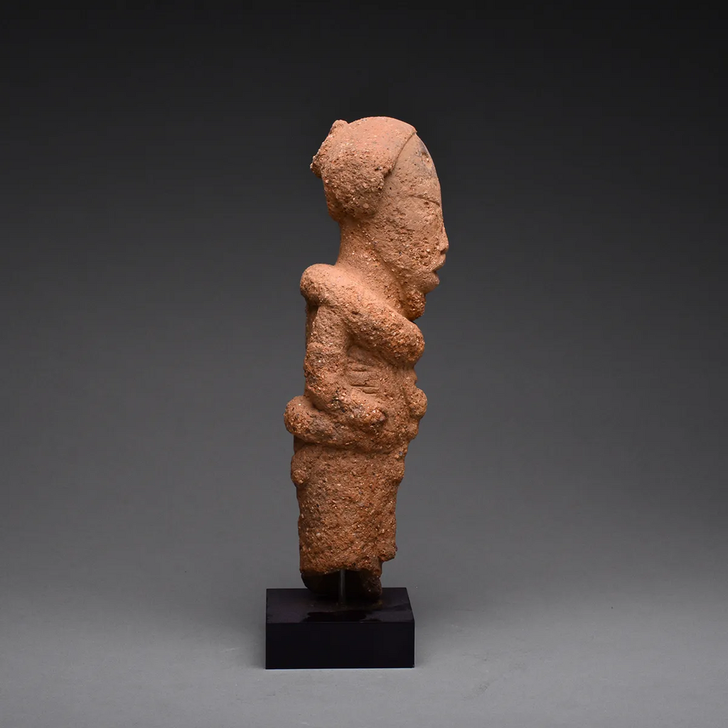 Ancient Nok Terracotta Standing Chieftain Figure – Nigeria, circa 500 BCE – 200 CE