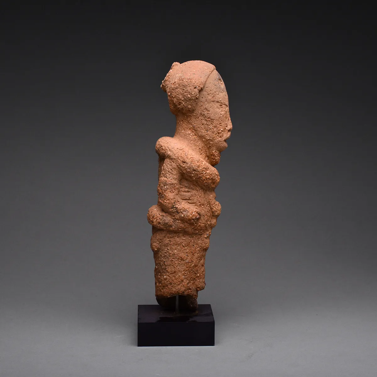 Ancient Nok Terracotta Standing Chieftain Figure – Nigeria, circa 500 BCE – 200 CE