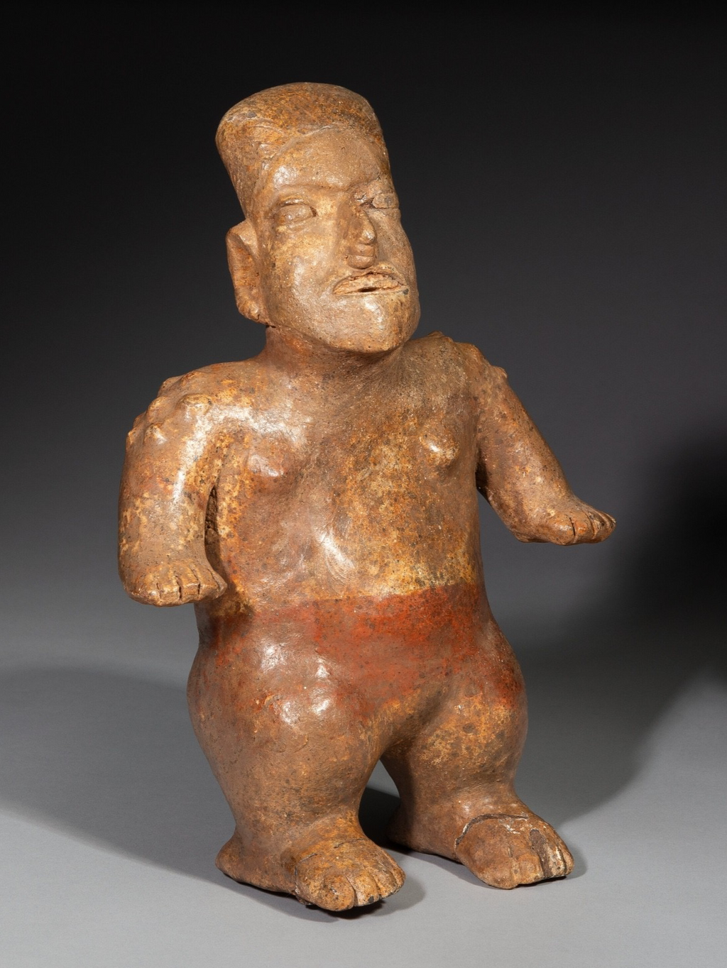 Pre-Columbian Nayarit Standing Female Figure – West Mexico, circa 300 BCE – 300 CE