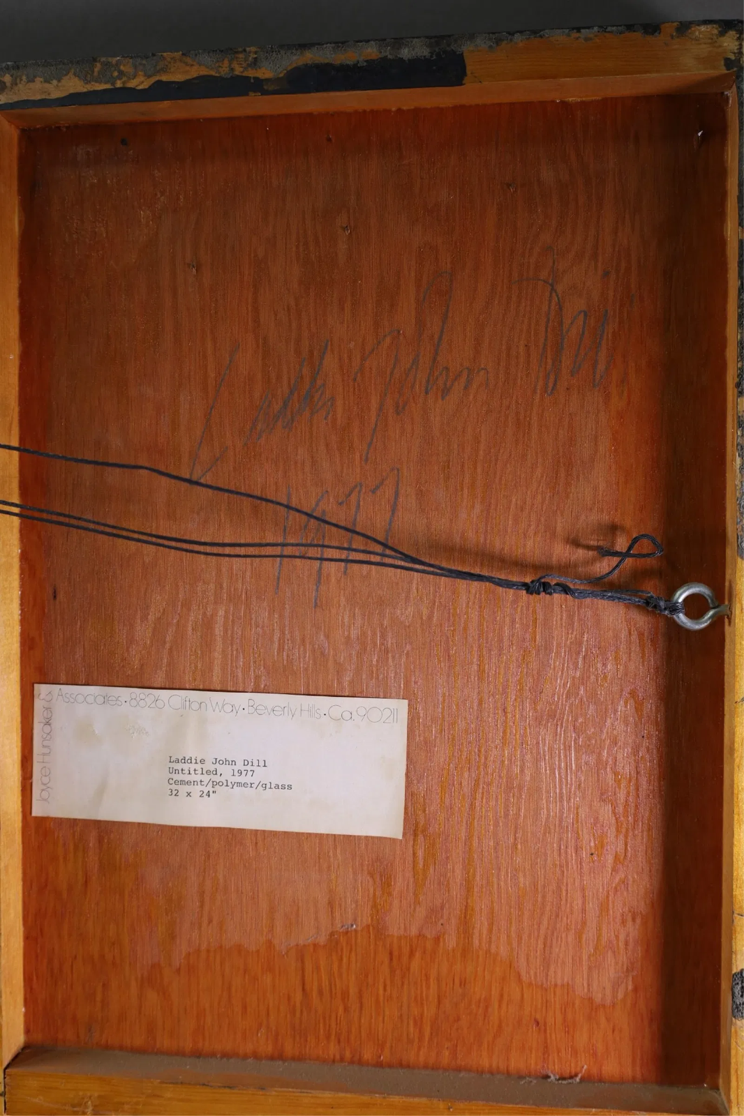 Laddie John Dill – Untitled, 1977. Cement, Polymer, and Wood Wall Sculpture